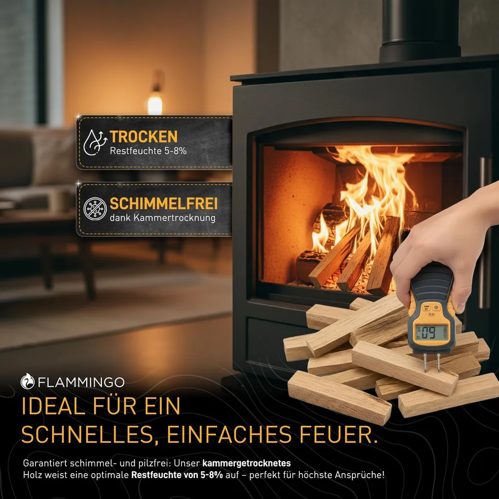 Anzündholz aus Holz – 30-kg-Gebinde, Produktansicht 3