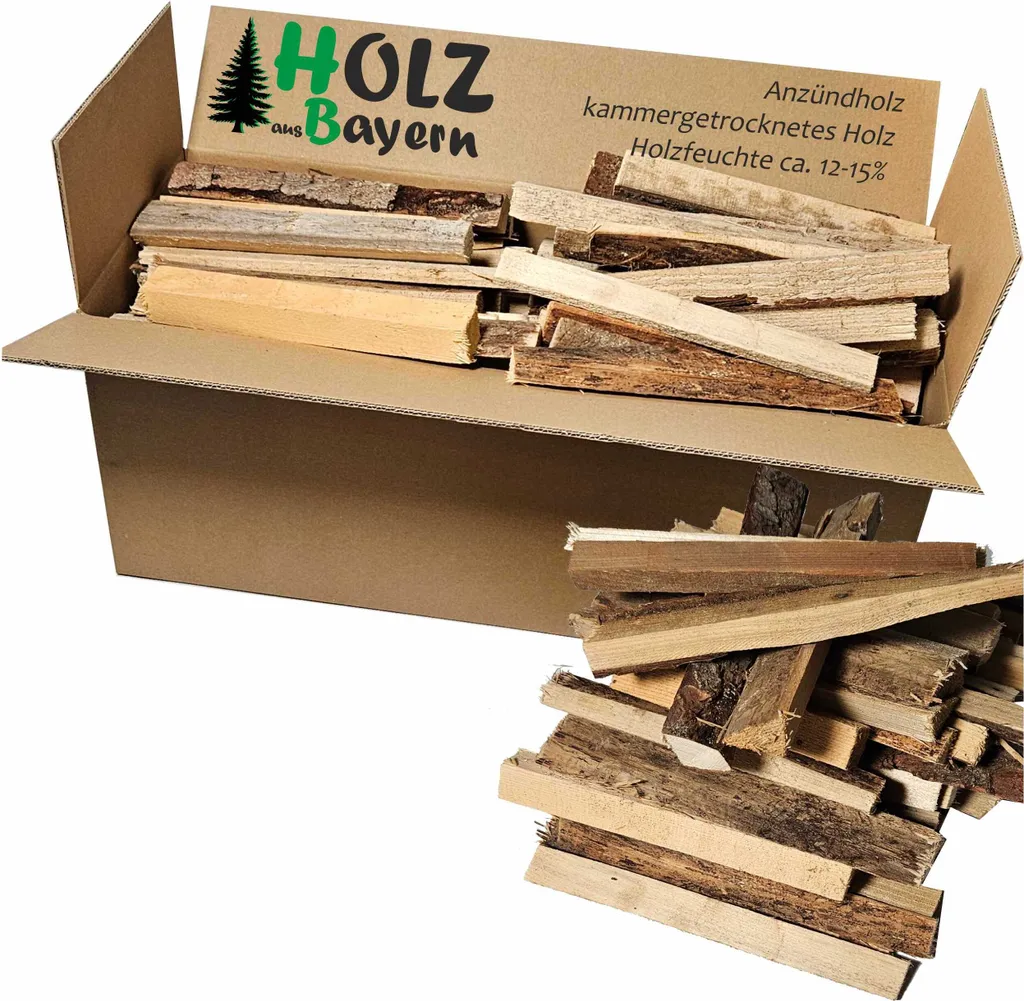 Anzündholz aus Holz – mit wählbarer Menge, Produktansicht 1