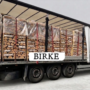 Birkenholz zum Heizen – Großladung – 30/33 cm, 2 RM Paletteneinheiten, Produktansicht 1