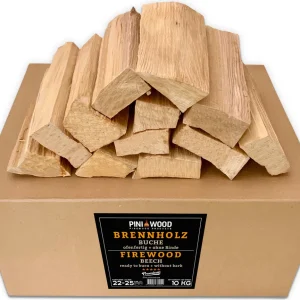 Buchen-Grillholz ohne Rinde – 25 cm – 10 kg, Produktansicht 1