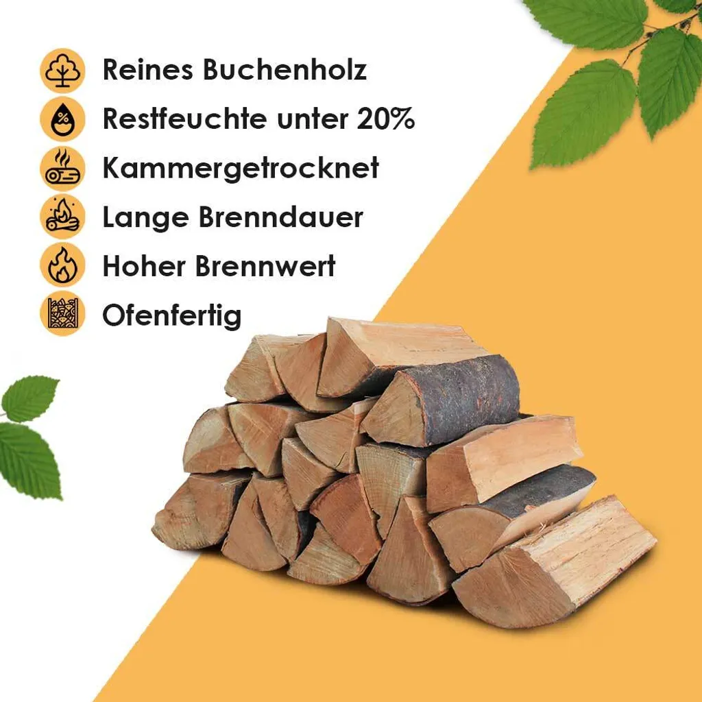 Buchen-Kaminholz – Scheitlänge ca. 25, Produktansicht 2