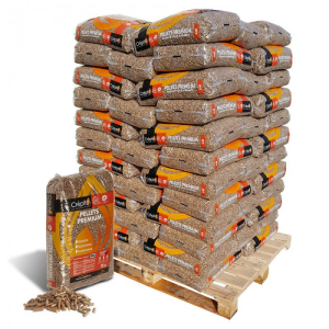 Crépito Pellets aus Holz – Paletteneinheit mit 72 Säcken à 15 kg, Produktansicht 1