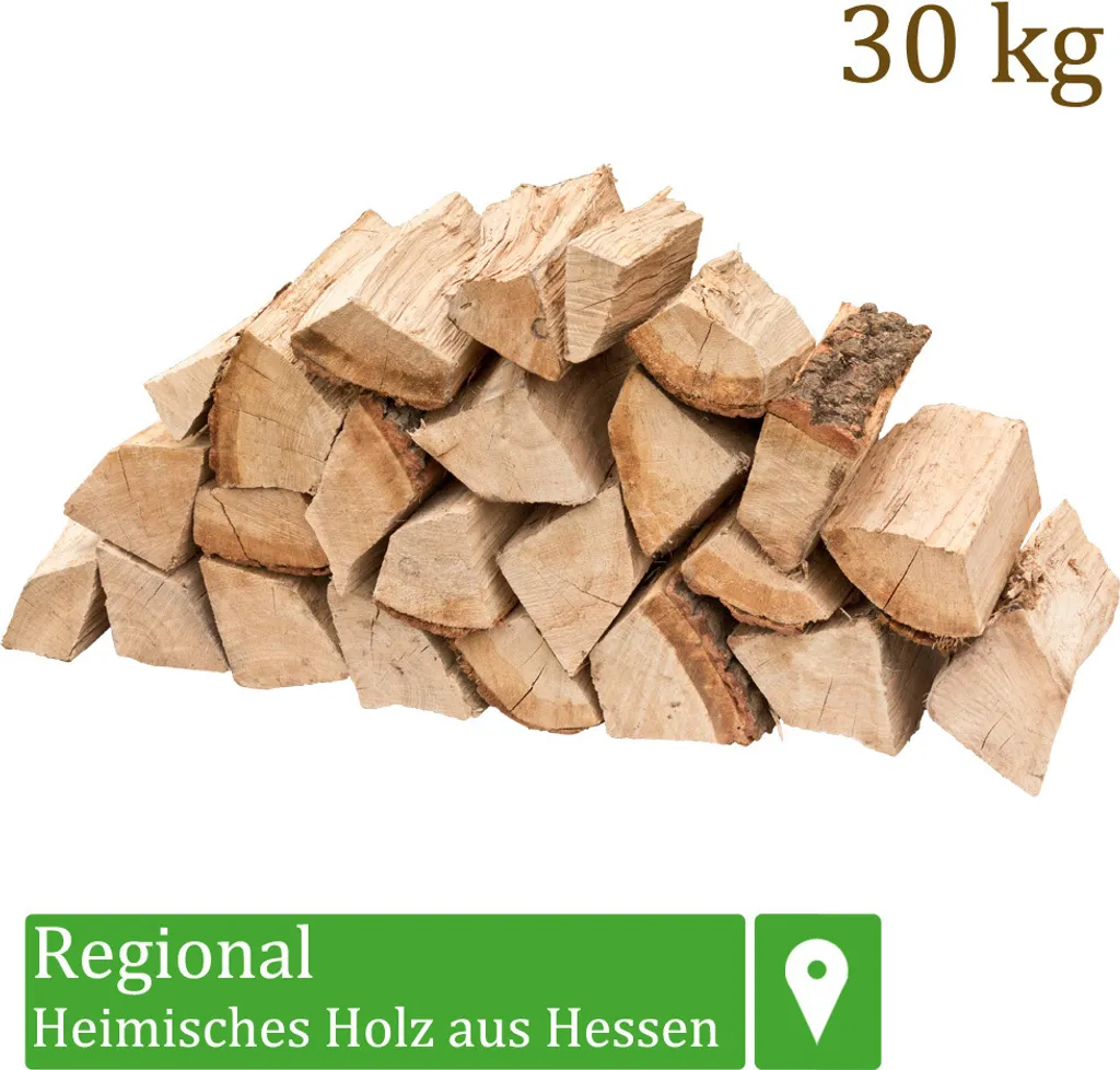 Eichen-Kaminholz – 25 cm – 5 bis 210 kg, Produktansicht 1