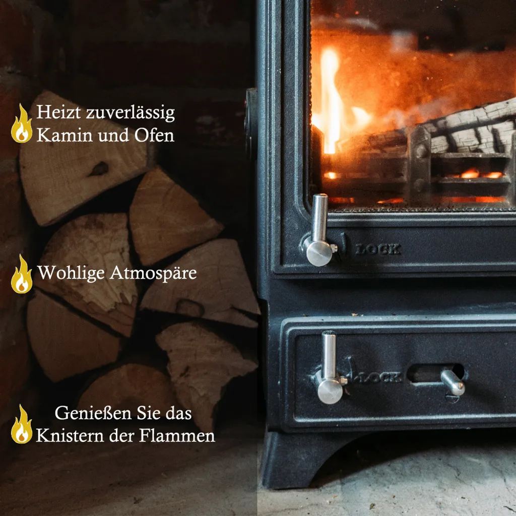 Eichen-Kaminholz – 25 cm – 5 bis 210 kg, Produktansicht 5