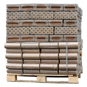 Holzbriketts – Gemischte Paletteneinheit aus Pini Kay Briketts aus Holz und Nestro Mix (960 kg), Produktansicht 1