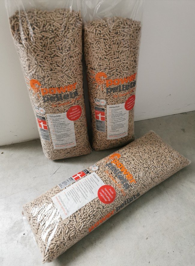 Holzpellets – Pellets aus Holz 15 kg Sack (Paletteneinheit 55 Säcke), Produktansicht 3