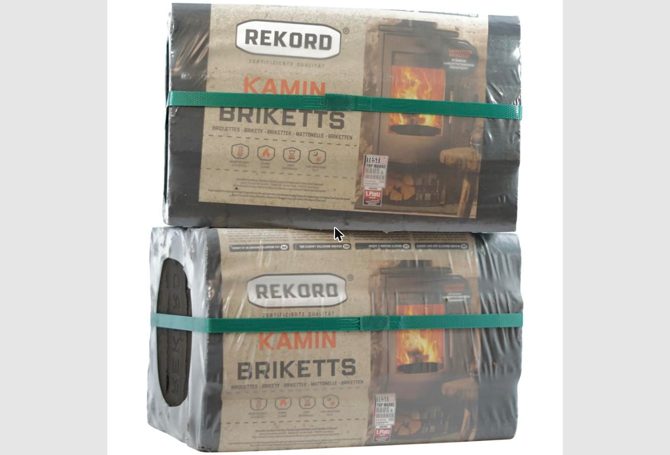 Kohle – 20 kg REKORD Braunkohle als Brennstoff 2 x 10 kg, Produktansicht 1