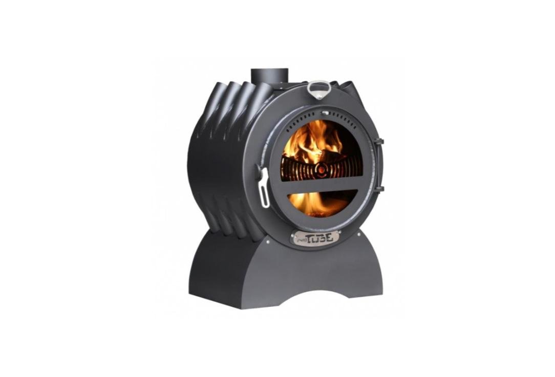LS Pyro Tube Holzofen mit Doppelflamme – 20 kW, Produktansicht 1