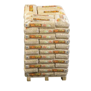 Pellets aus Holz – Paletteneinheit mit 66 Säcken à 15 kg, Produktansicht 1