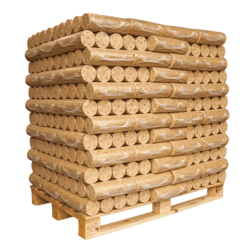 Tages-Briketts aus Holz – Paletteneinheit mit 104 Paketen (9 – 65 kg), Produktansicht 1